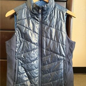 Reversible Navy Blue Quilted Vest